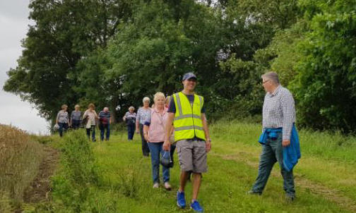 Group in walking to improve their quality of life and wellbeing