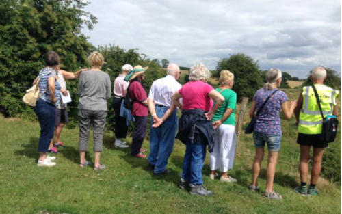 Walking 4 health group outside